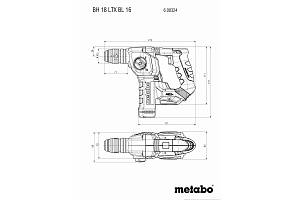 BH 18 LTX BL 16 Аккумуляторный перфоратор Metabo