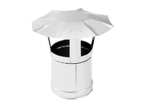 Зонт дымохода из нержавеющей стали (Диаметр 200 мм) для теплогенераторов Ballu-Biemmedue 02AC284